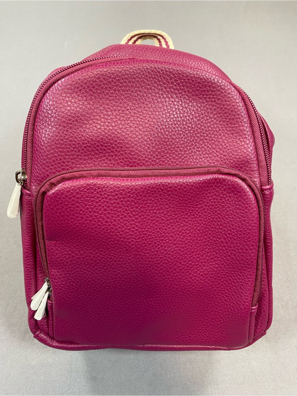 Jewell by Thirty One Mini Pebbled Backpack in Fuchsia
